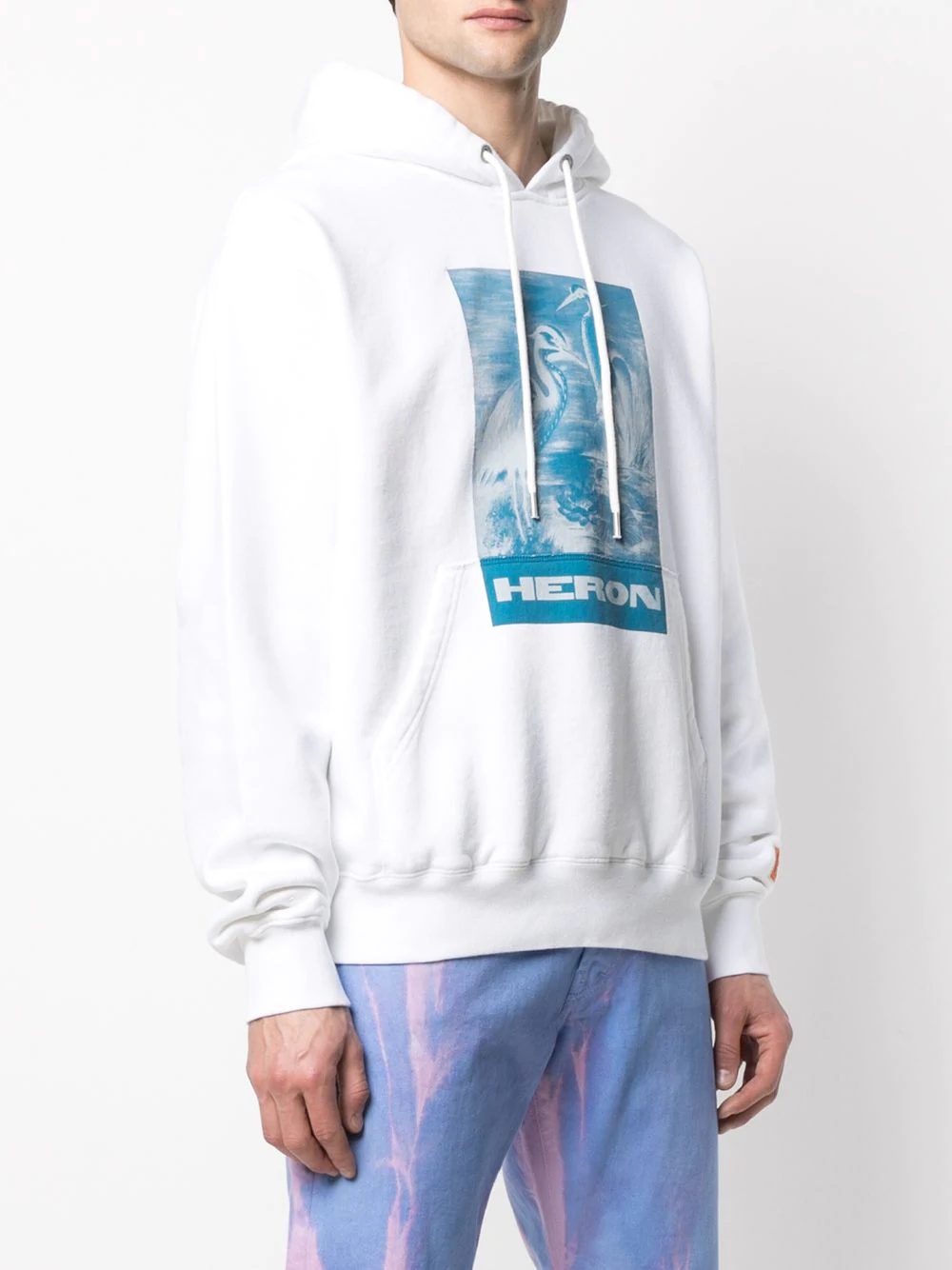 logo-print organic cotton hoodie - 3