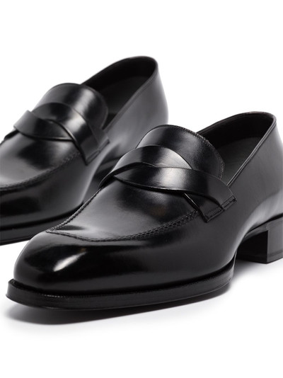 TOM FORD Elkan leather loafers outlook