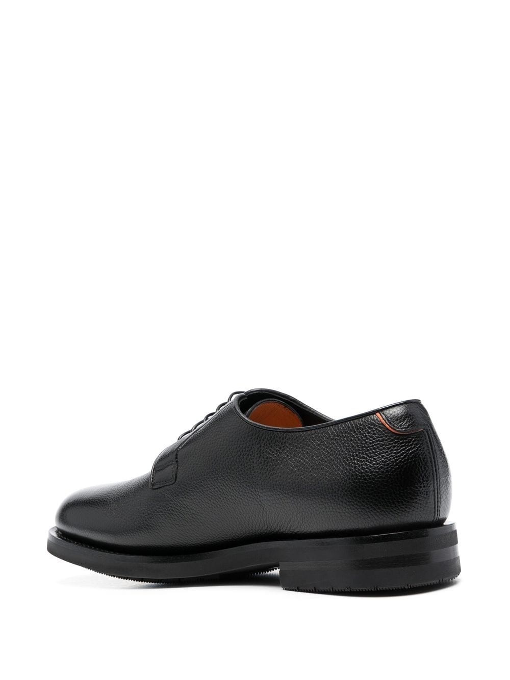 almond-toe leather derby shoes - 3