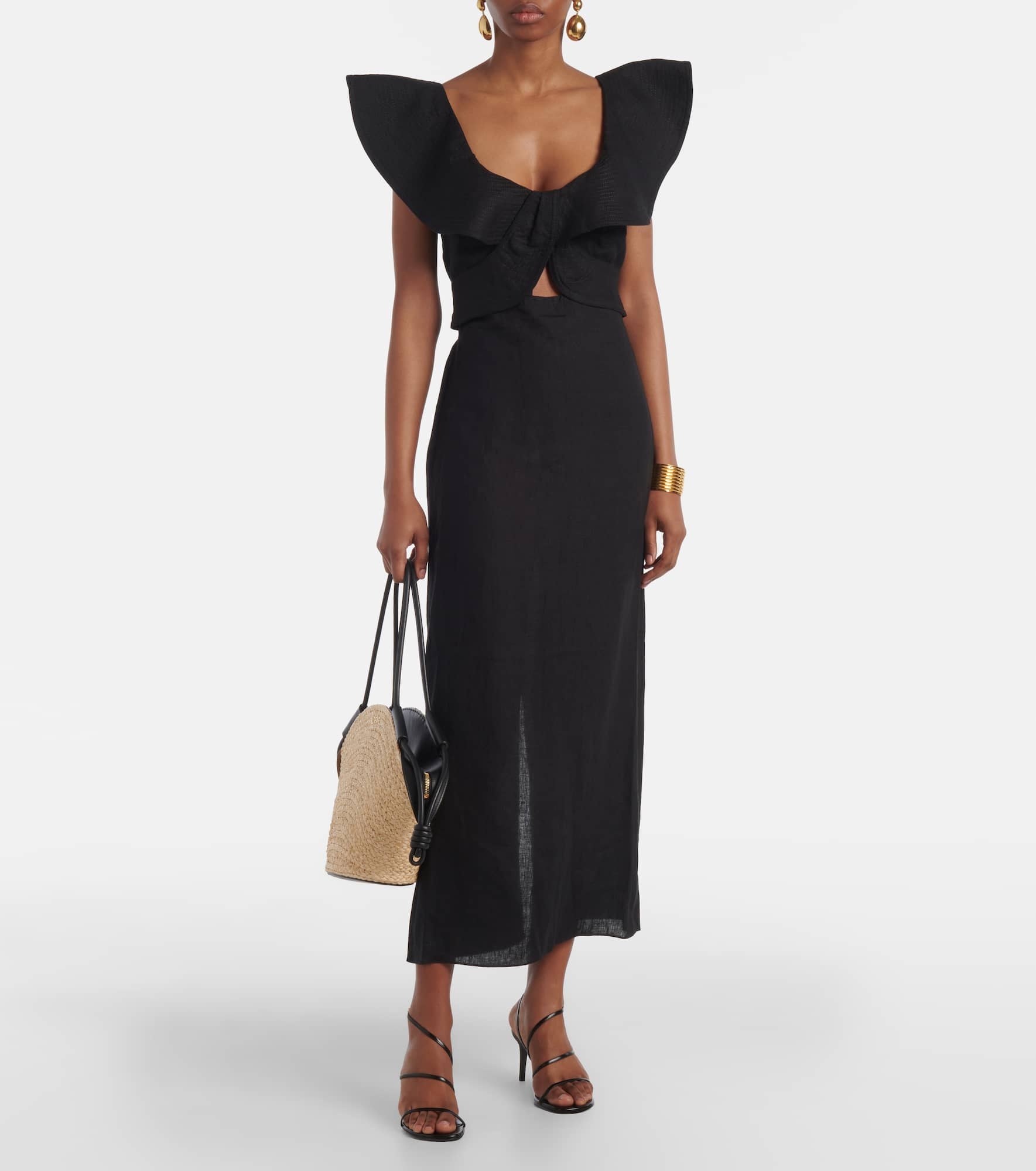Ruffled midi dress - 2