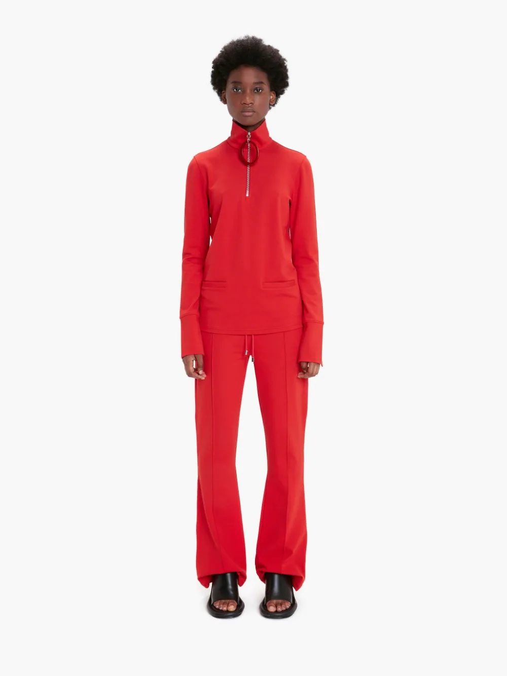 SLIM FLARE TRACK PANTS - 2