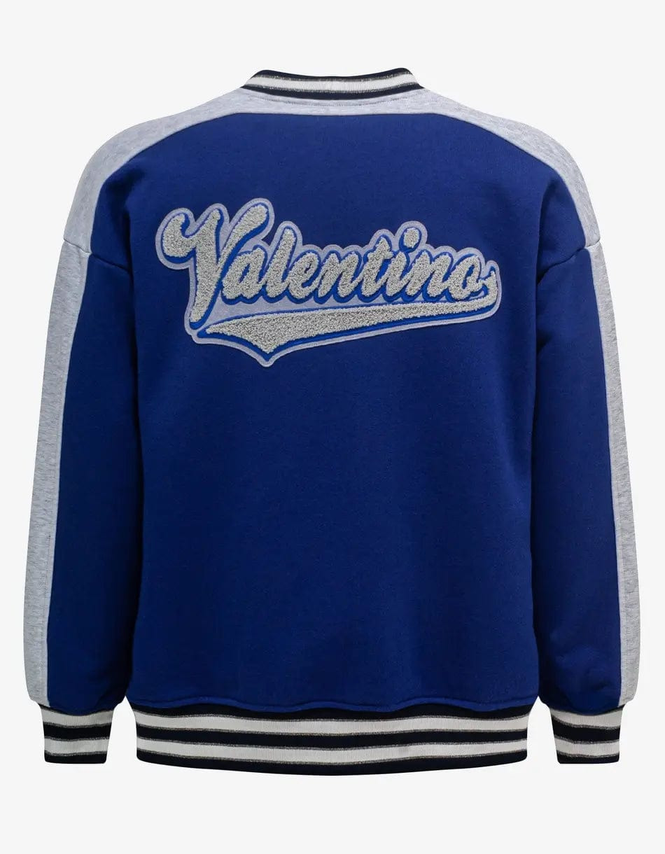 Valentino Blue V Crew Patches Cardigan - 2