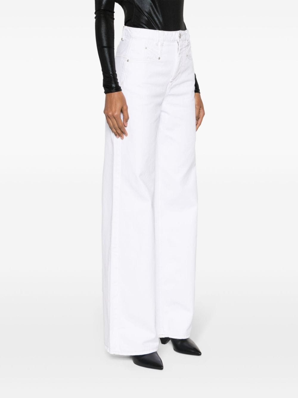 Lemony high-rise wide-leg jeans - 3
