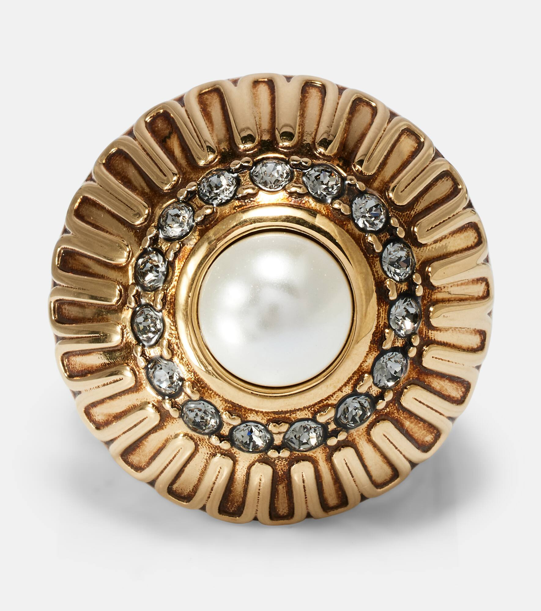 Pearl-embellished ring - 1