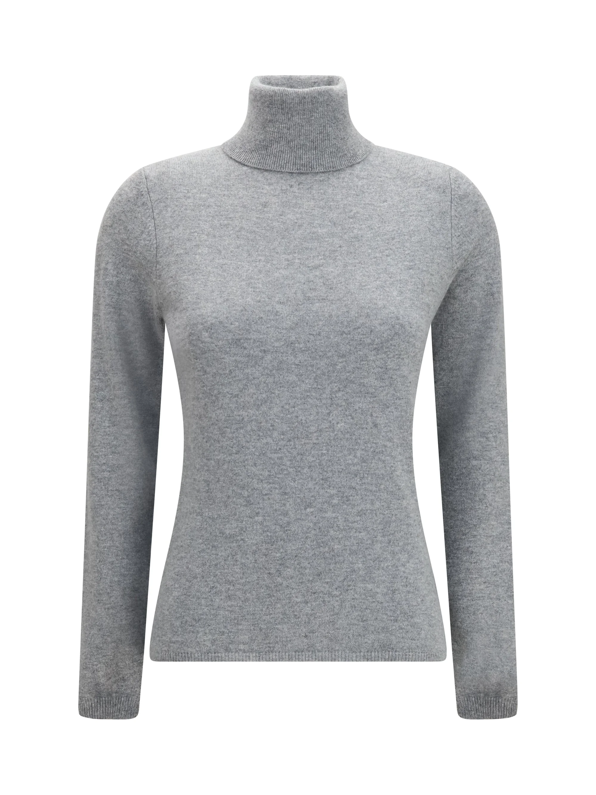Allude Cashmere Turtleneck Sweater — Gray - 1