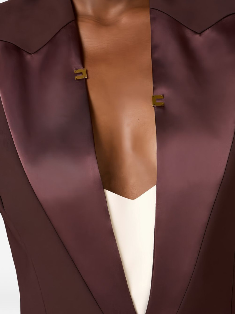 cut-out satin-lapel jumpsuit 5