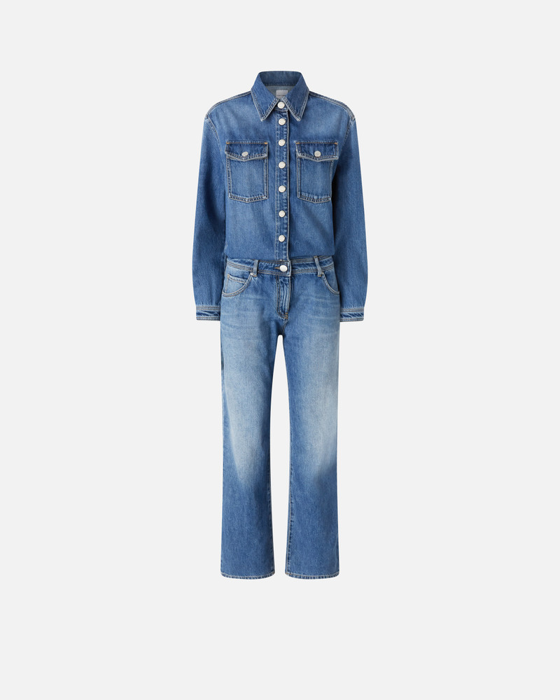 LONG DENIM JUMPSUIT WITH POCKETS 1