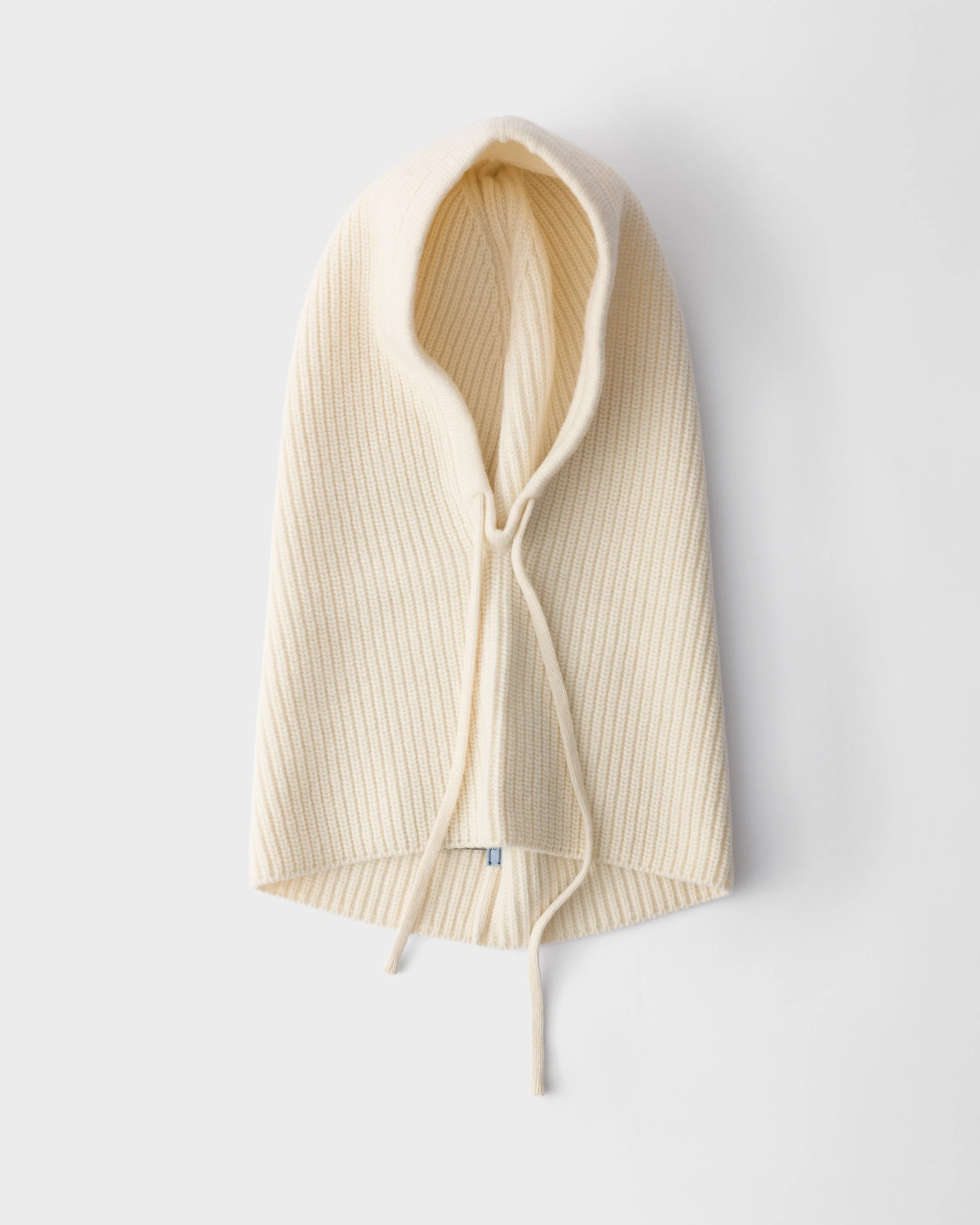 Wool and cashmere knit hood - 1