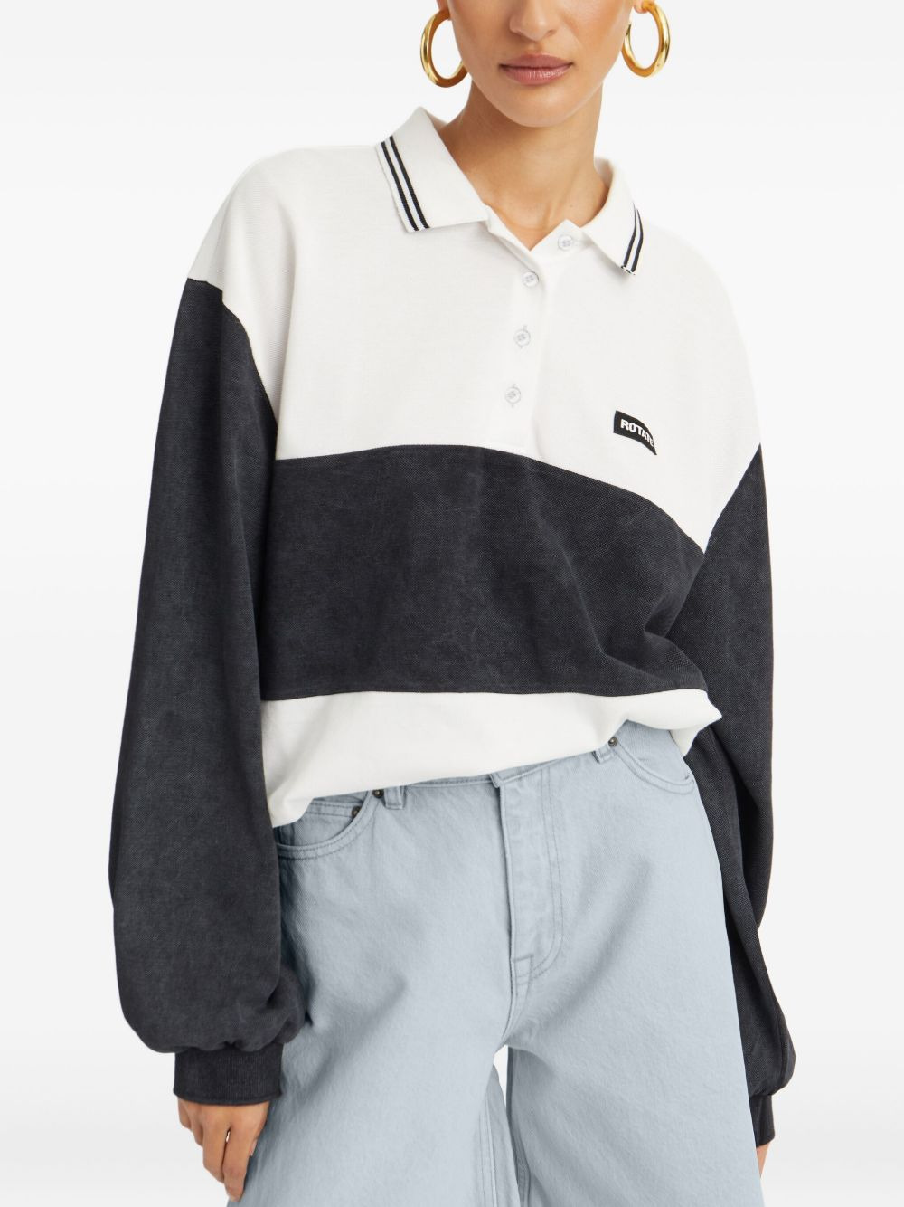 organic cotton-blend polo top - 4