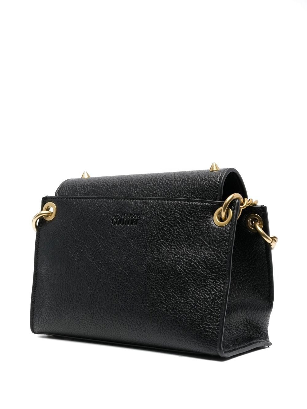 spike-studs chain-link crossbody bag - 4