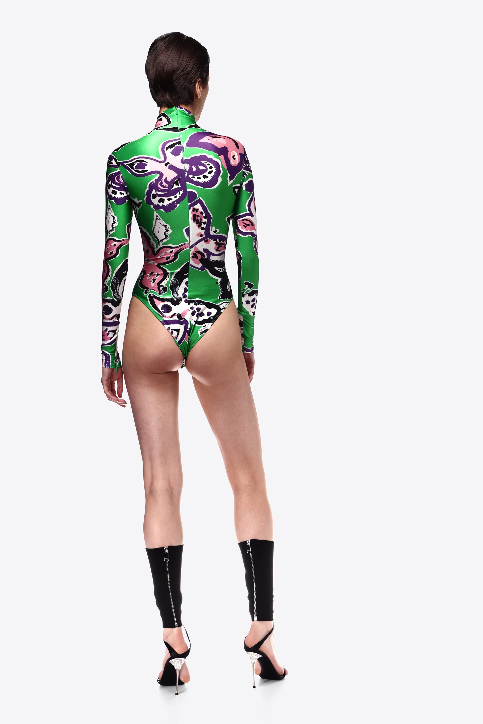 BUTTERFLY PRINTED BODYSUIT - 4