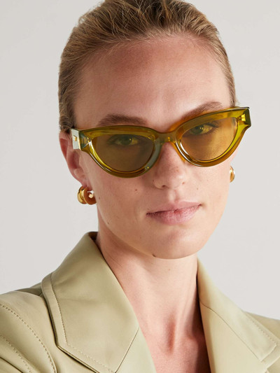 Bottega Veneta Injection cat-eye acetate sunglasses outlook