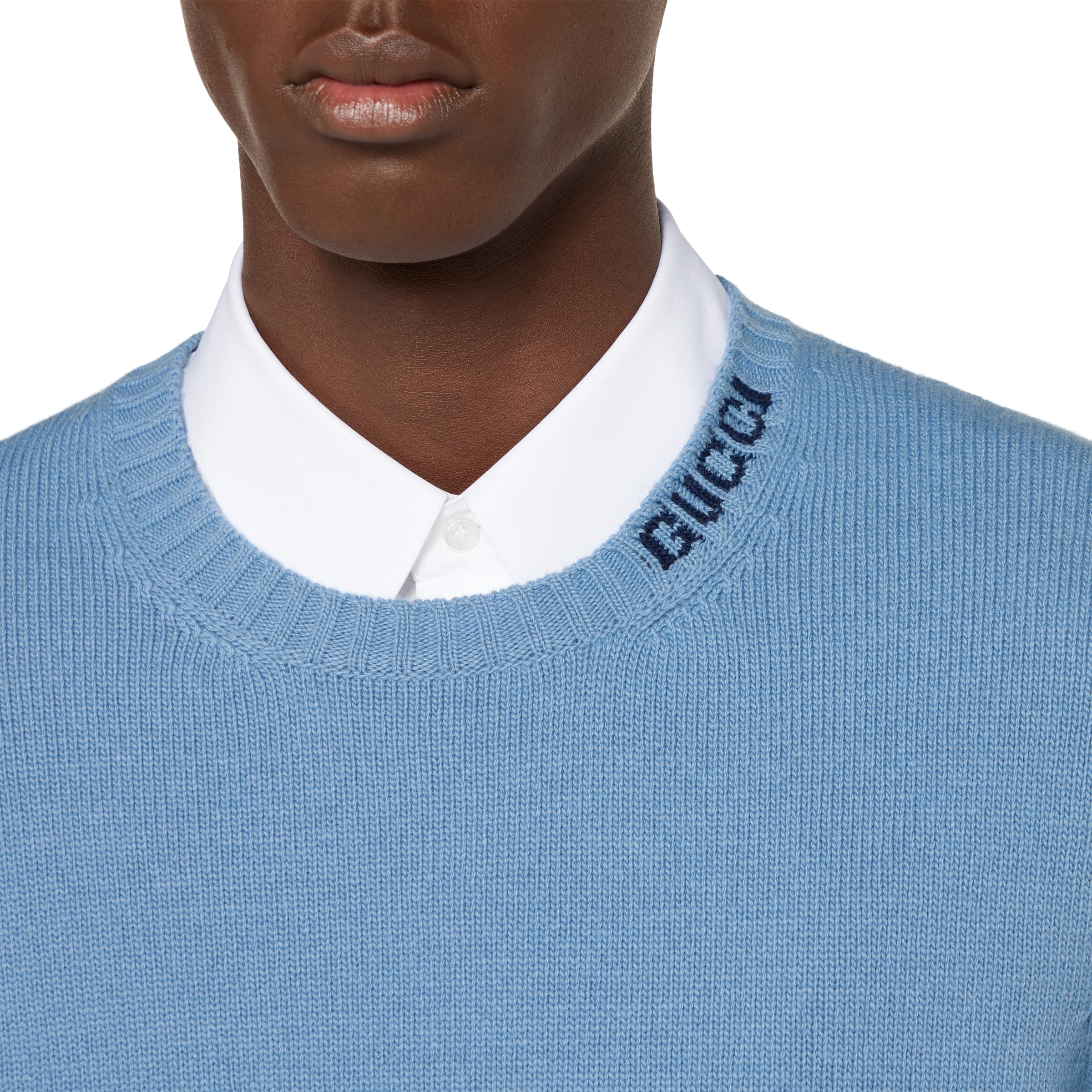 Felted wool knit sweater with intarsia - 5