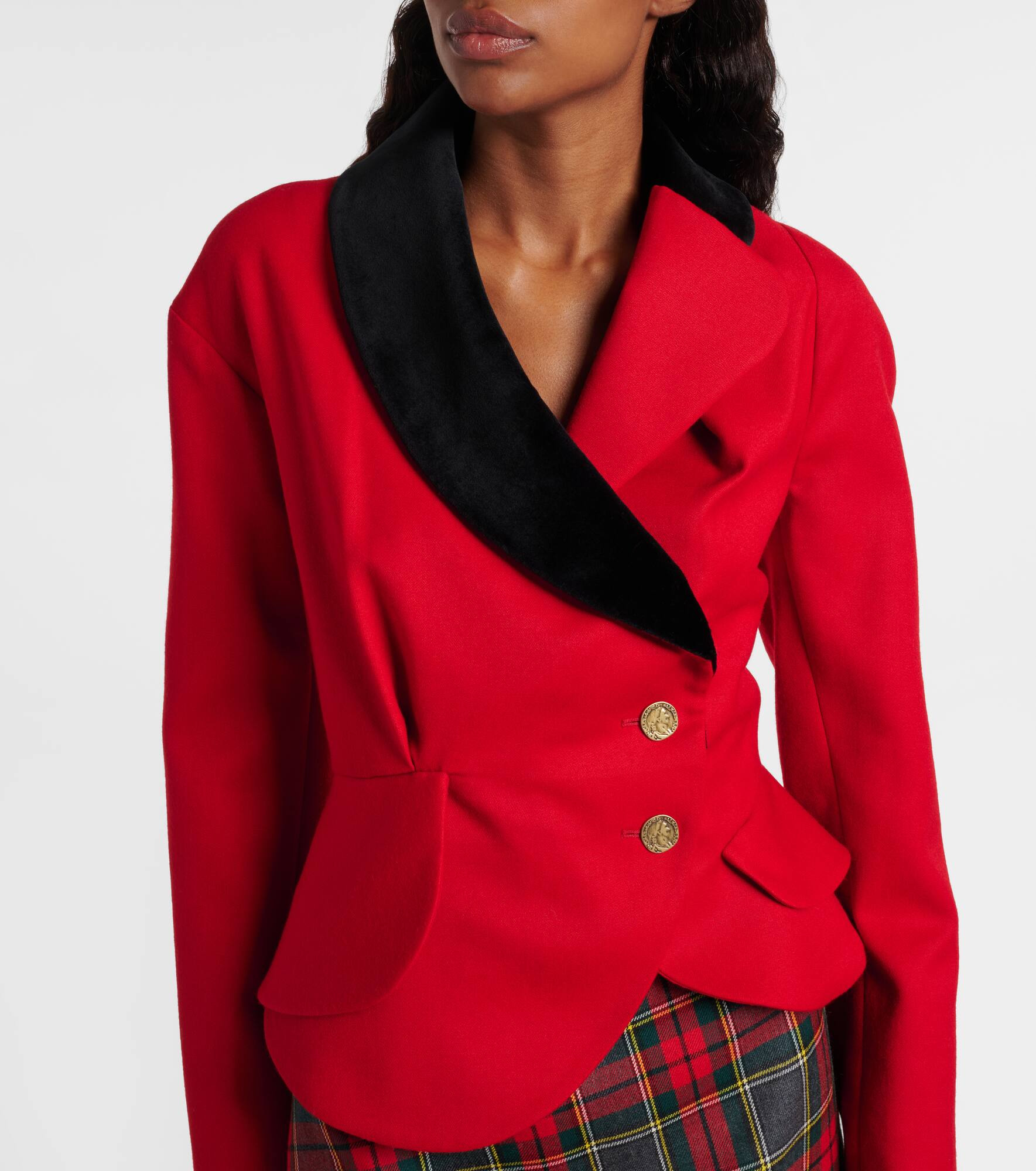 Stormy asymmetric virgin wool jacket - 7
