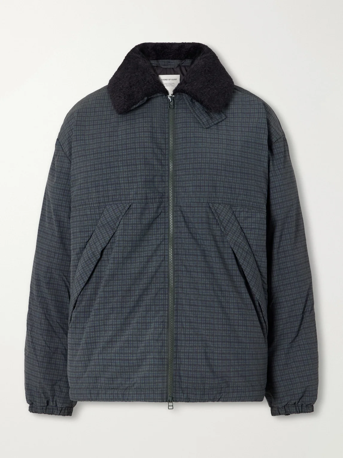 Esca Checked Cotton, Alpaca and Mohair-Trimmed Shell Down Jacket - 1