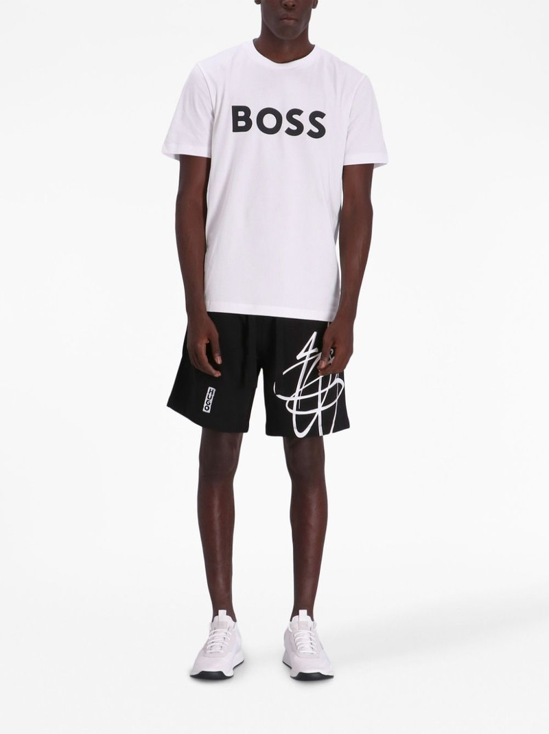 BOSS logo-print cotton T-shirt outlook