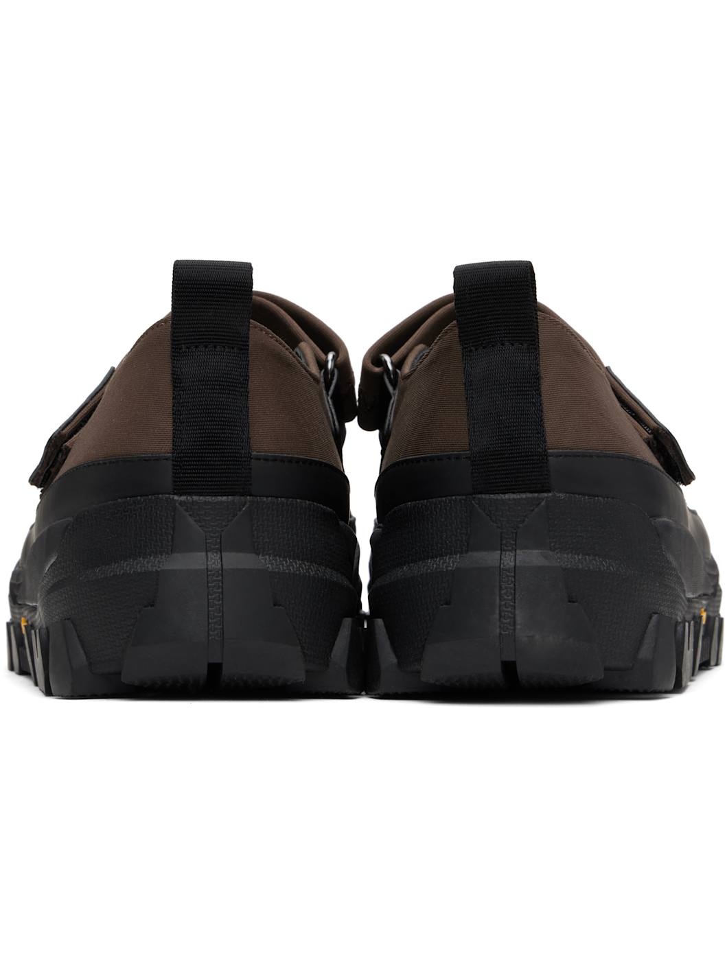 Brown & Black Vibram Mary Jane Ballerina Flats - 2