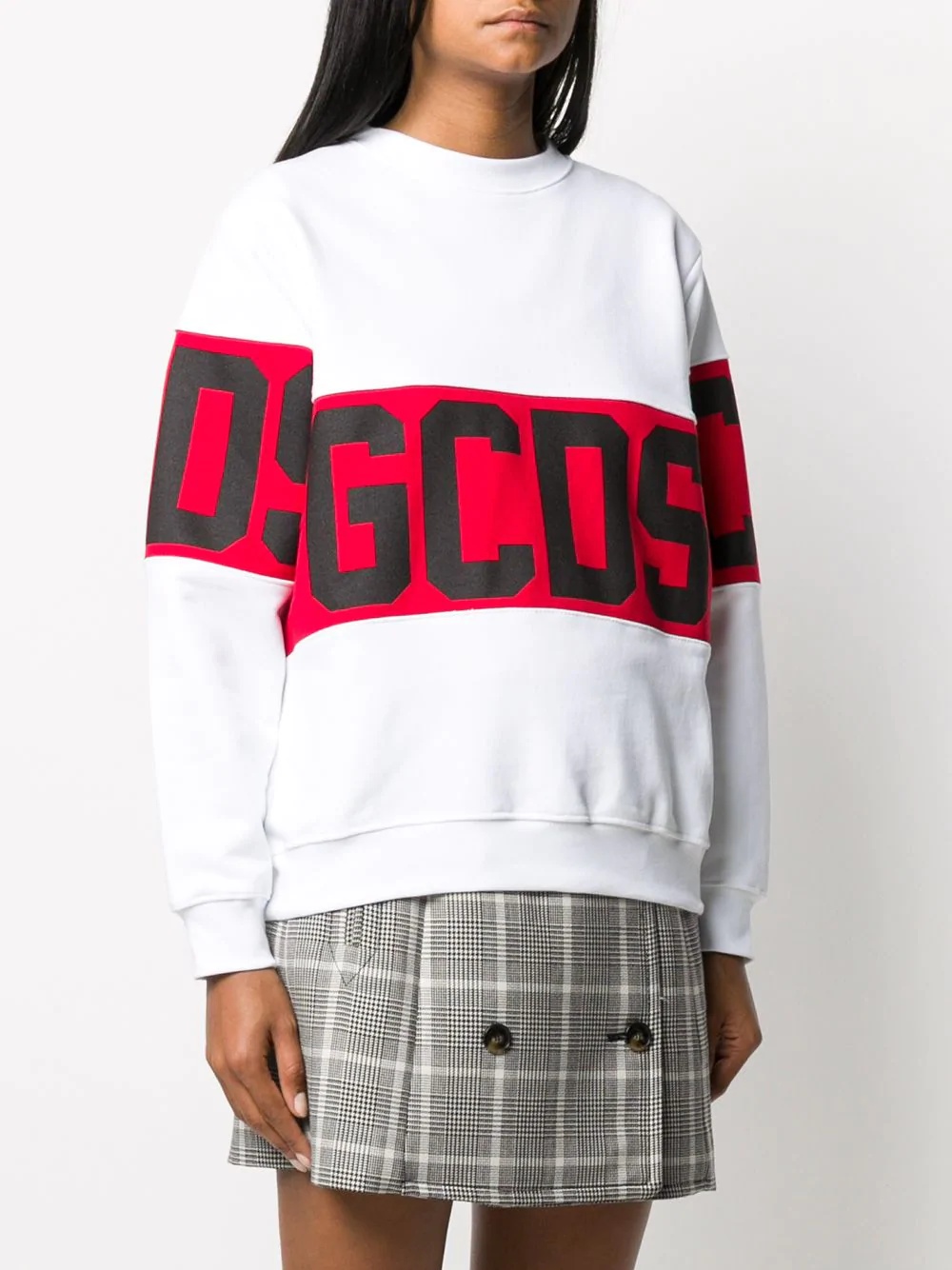 contrast logo strip sweatshirt - 3