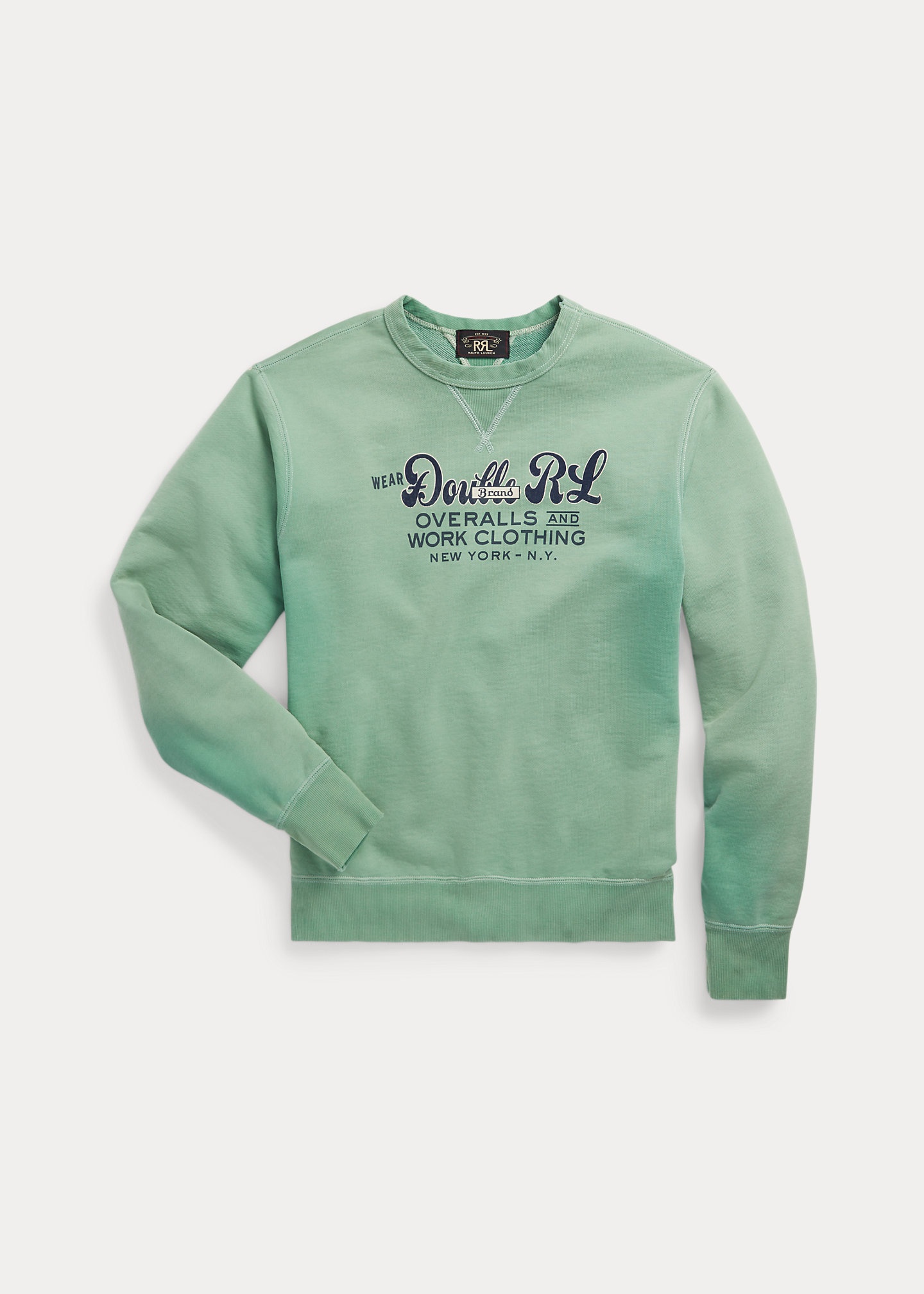 Garment-Dyed Logo Fleece Sweatshirt - 1