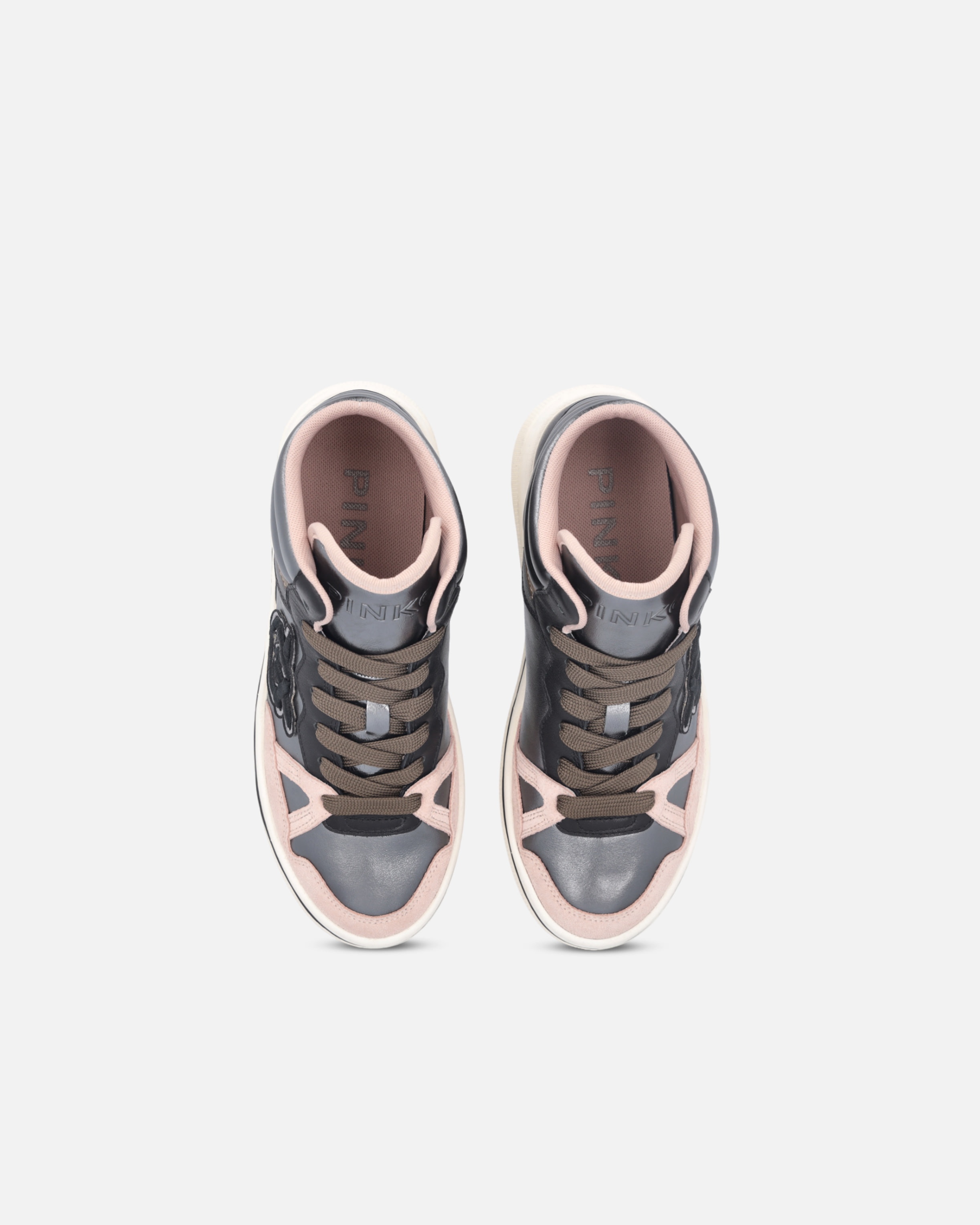 LAMINATED HIGH-TOP SNEAKERS - 8