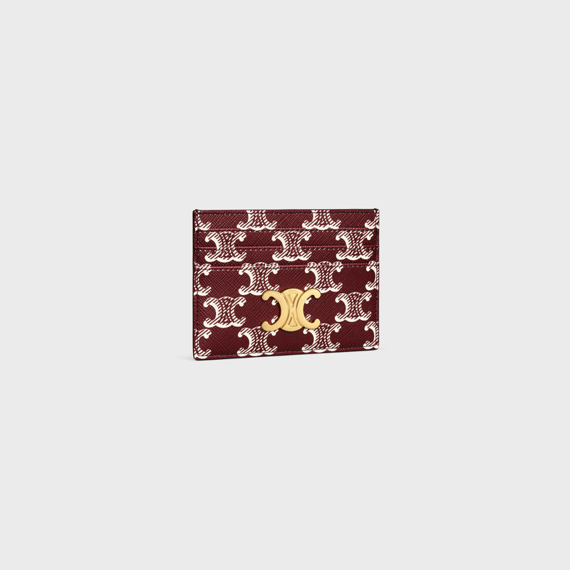 CELINE TRIOMPHE CARD HOLDER in Triomphe Canvas Two-Tone outlook