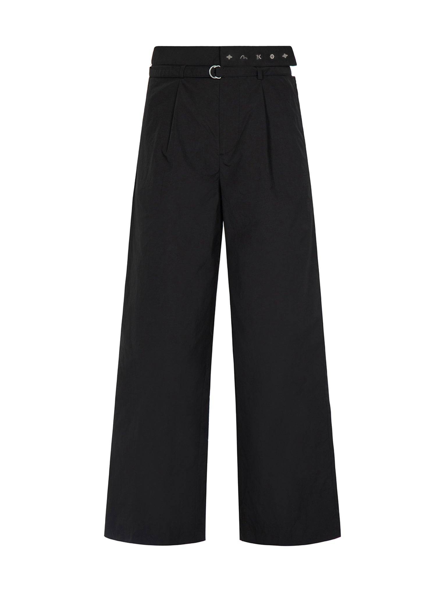 Cut-out Waist Straight-fit Pants - 13