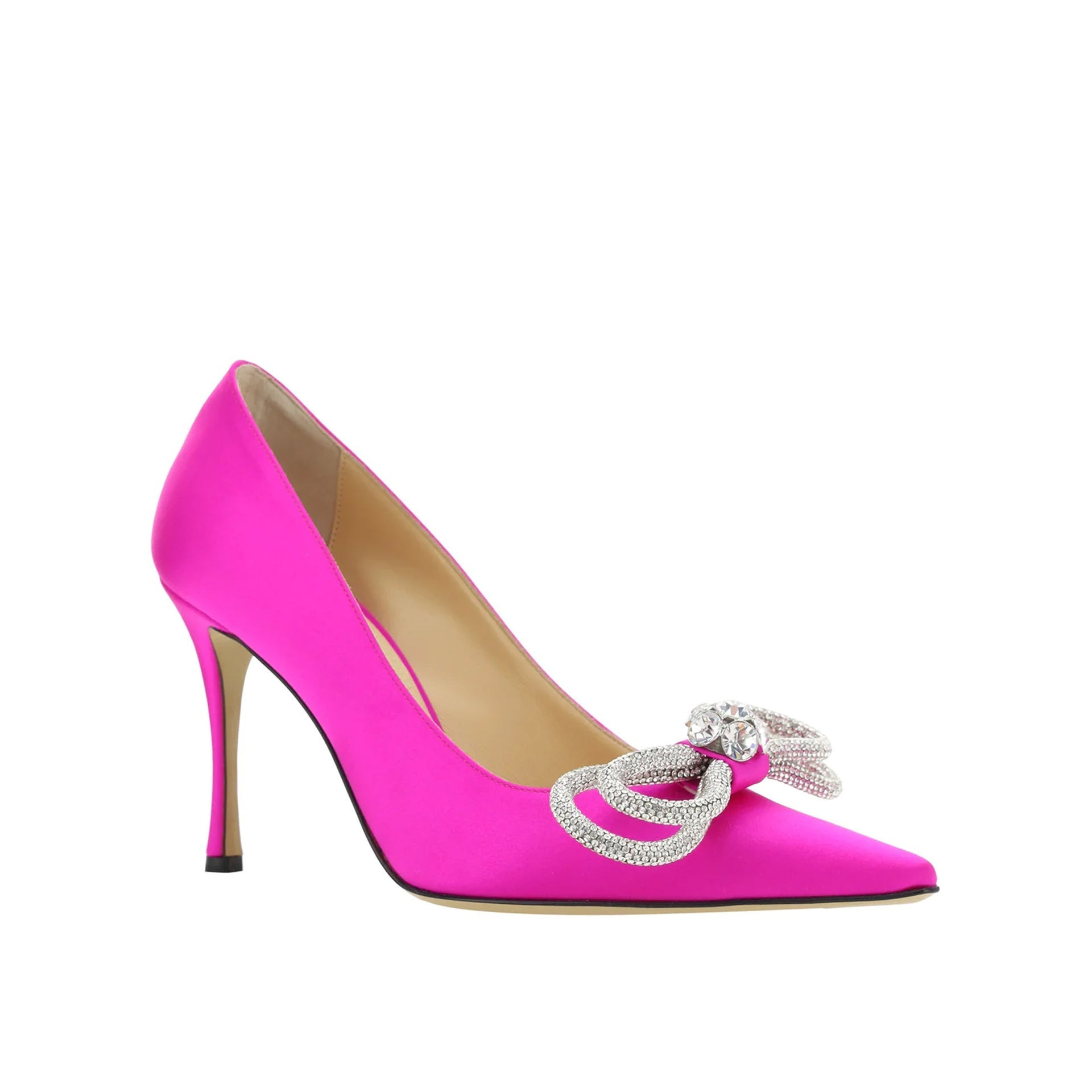 Mach & Mach Double Bow Satin Pumps Women - 2