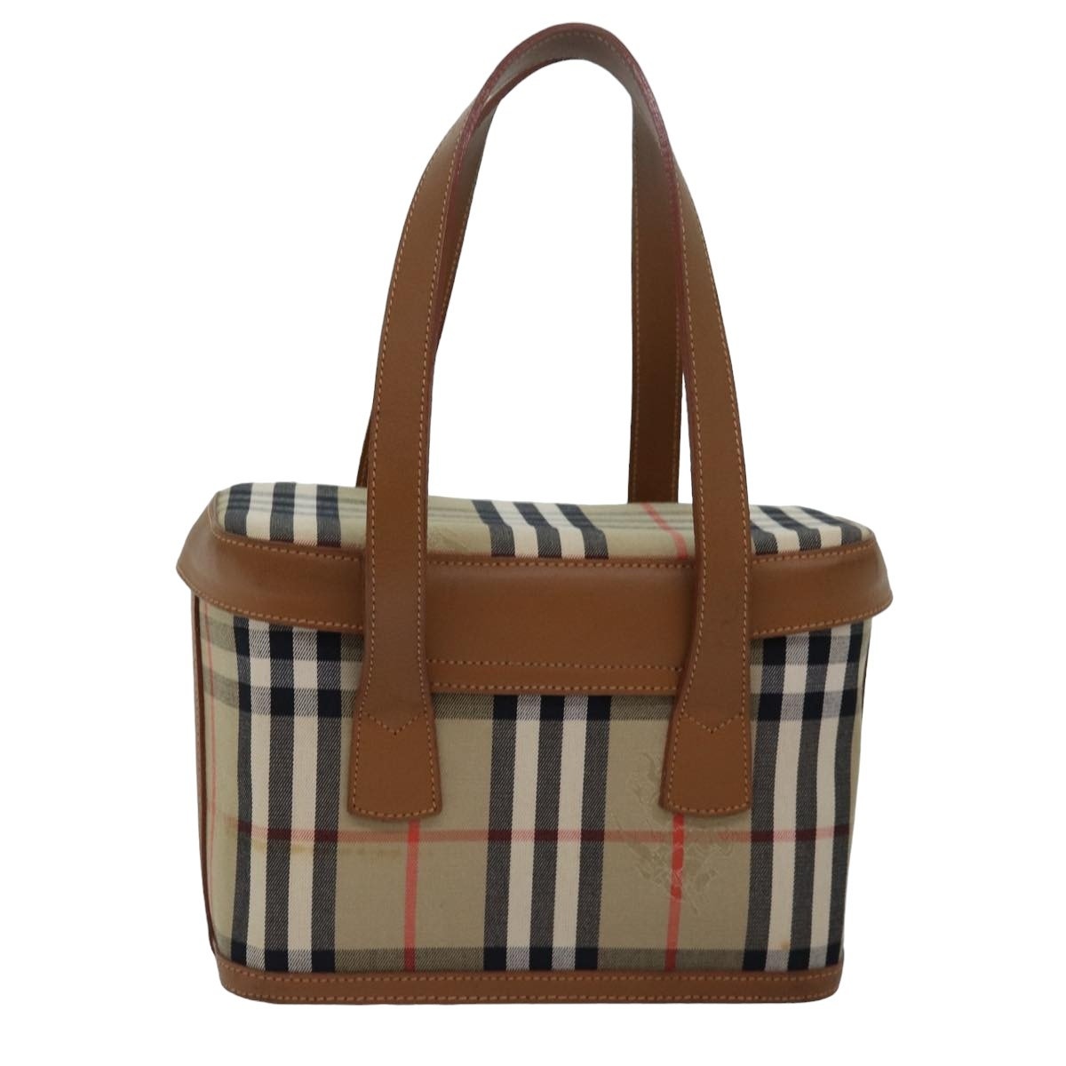 Burberry Nova Check Hand Bag Canvas Beige - 2