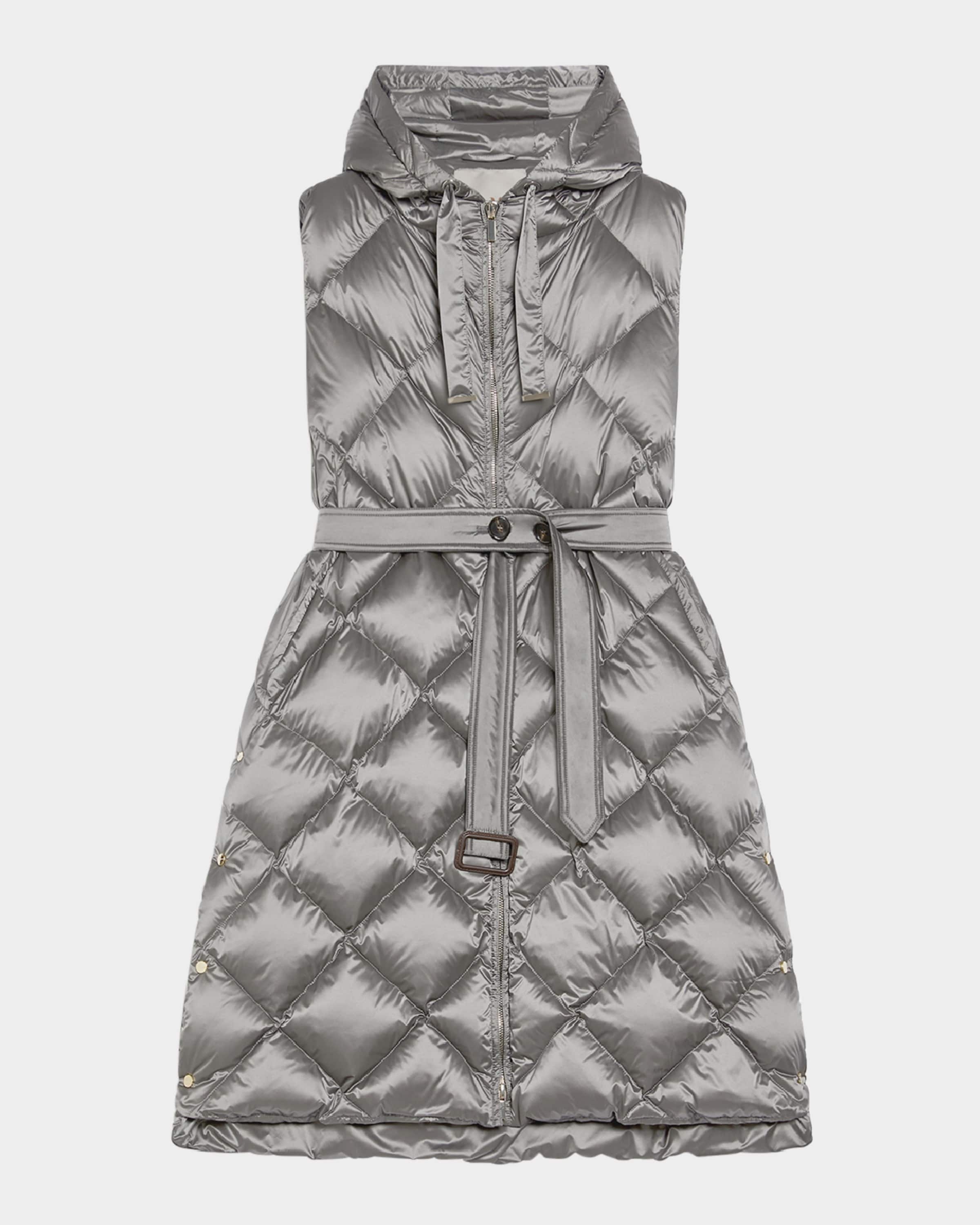 Tregil Sleeveless Belted Puffer Hooded Coat - 2