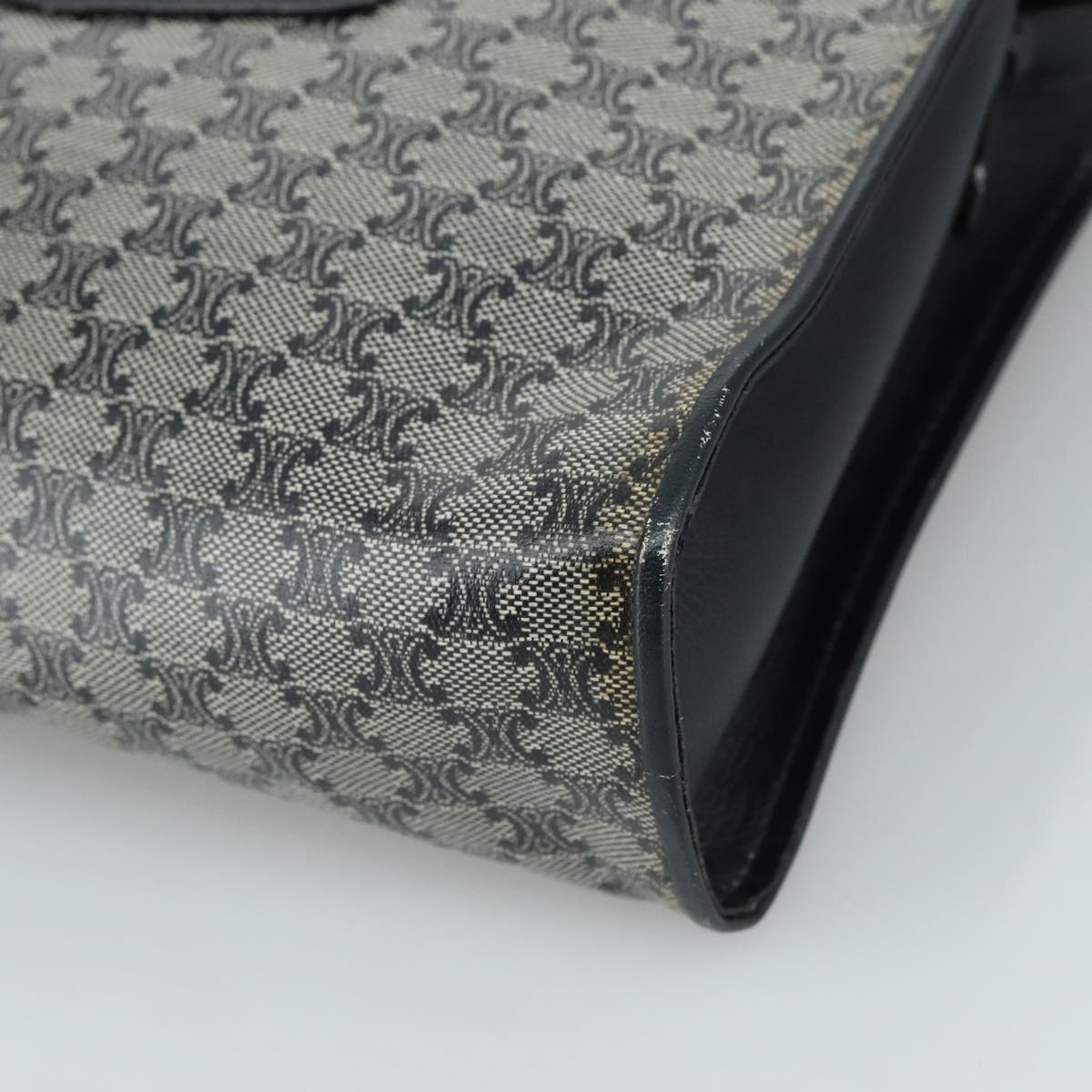 CELINE Macadam Canvas Shoulder Bag Coated Canvas Navy - 9
