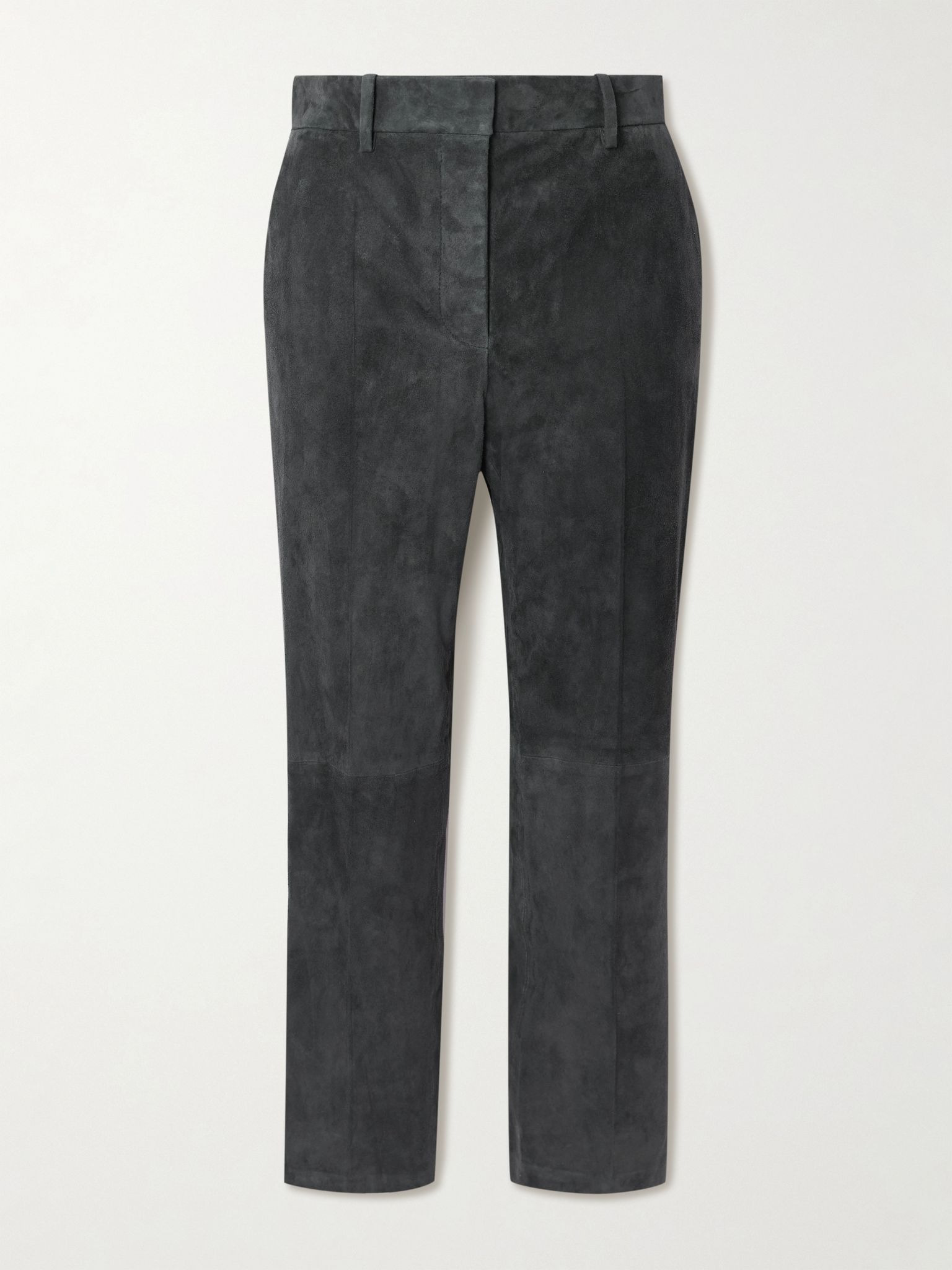 Coleman stretch-suede slim-leg pants Charcoal - 1