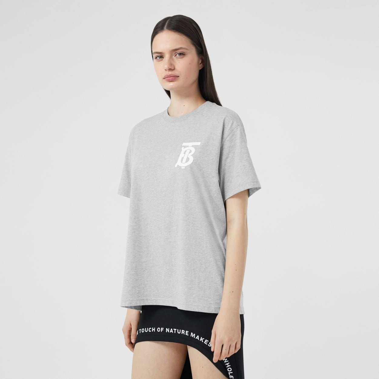 Monogram Motif Cotton Oversized T-shirt - 2