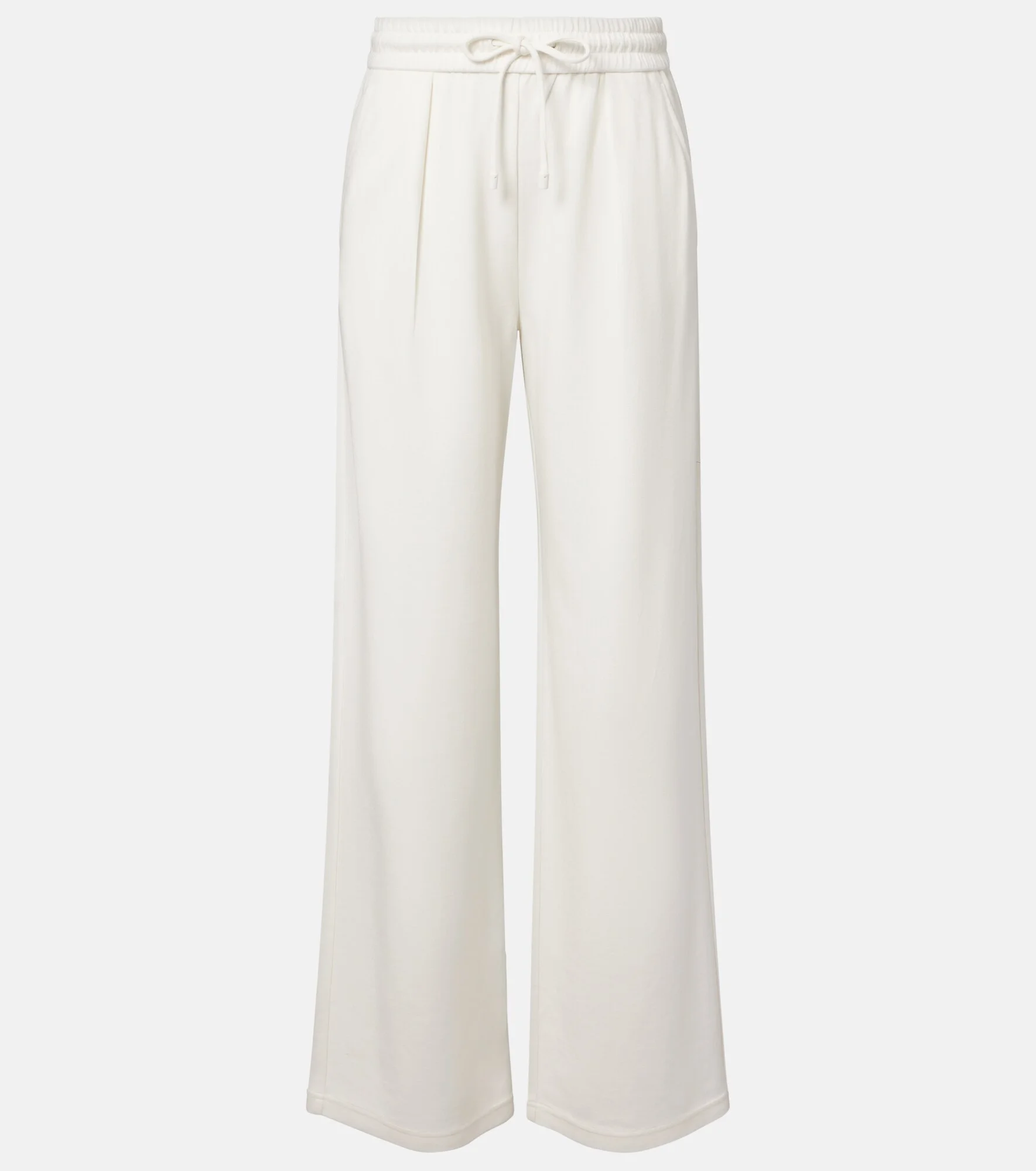 Cotton and silk-blend sweatpants - 1