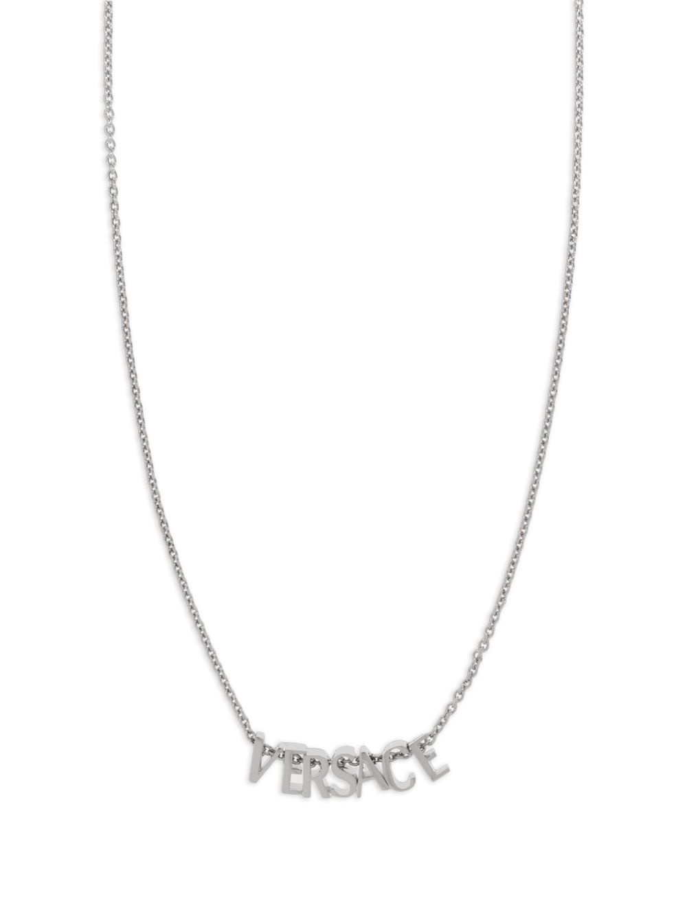 logo-lettering necklace - 4