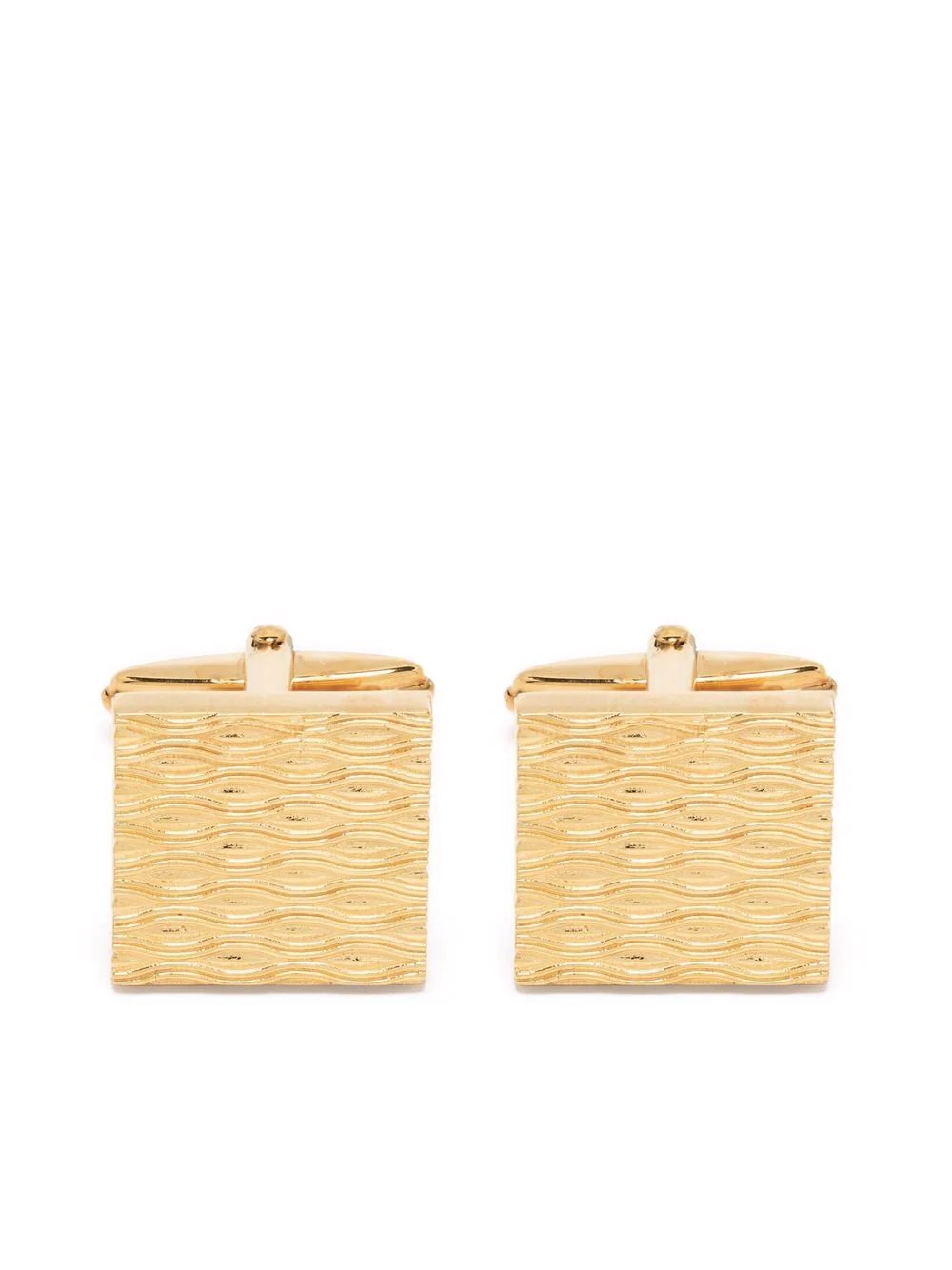 square textured cufflinks - 1