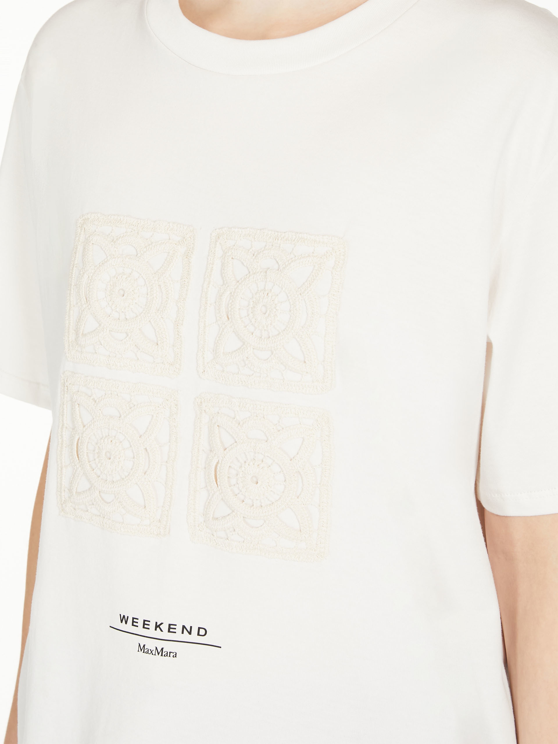 BARBANO Cotton T-shirt with embroidered lettering detail - 6