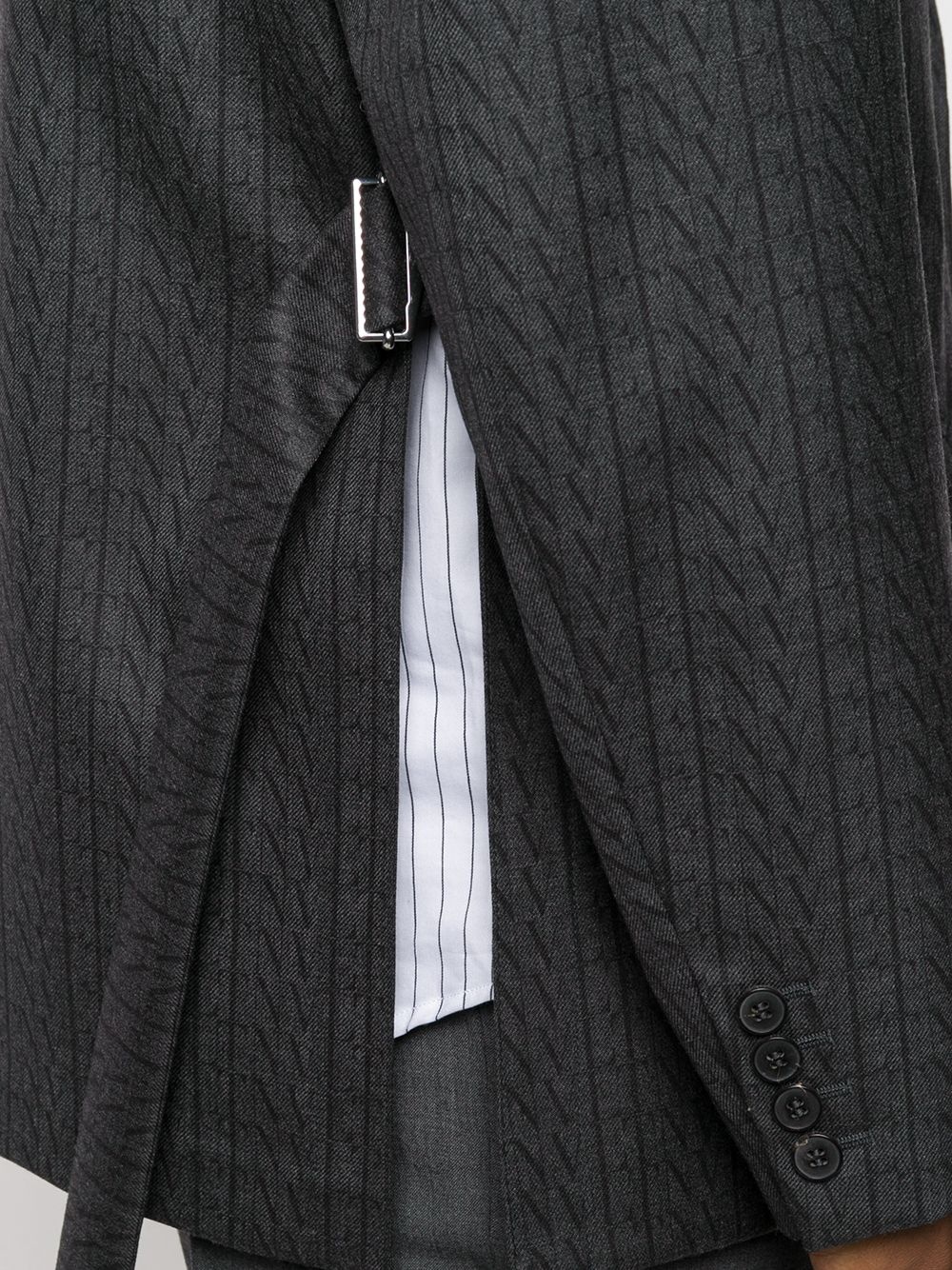VLTN print single-breasted blazer - 5