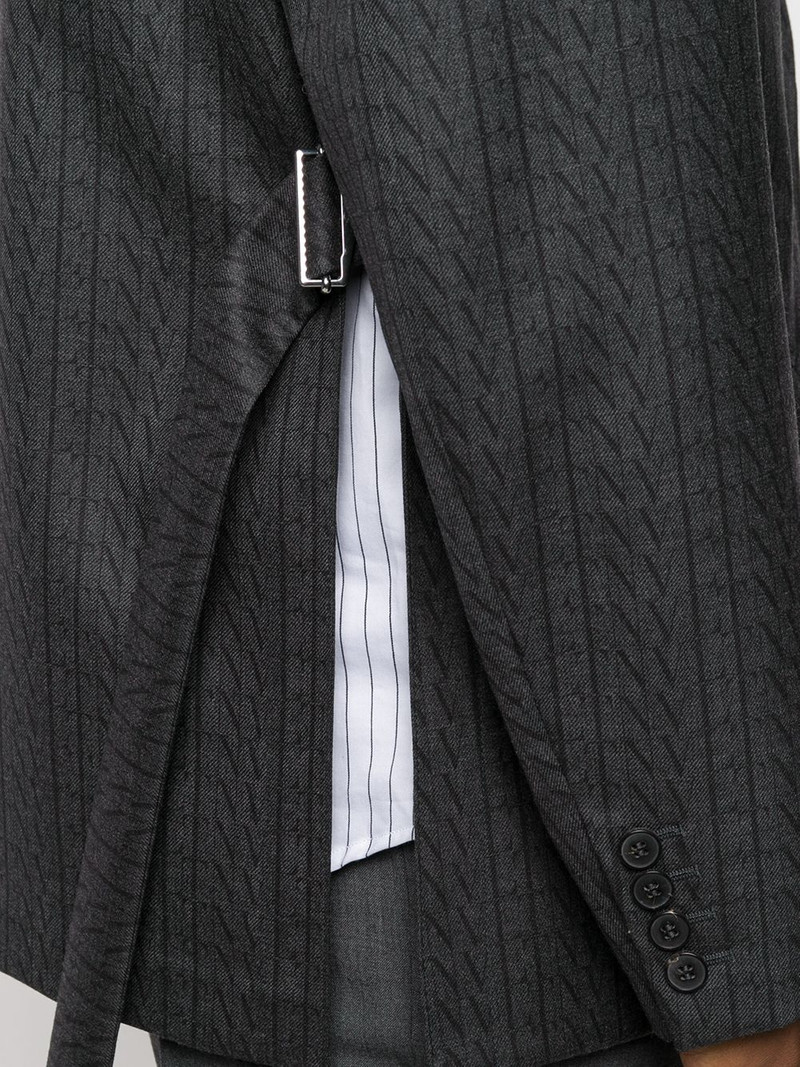 VLTN 인쇄 단 하나 breasted blazer 5