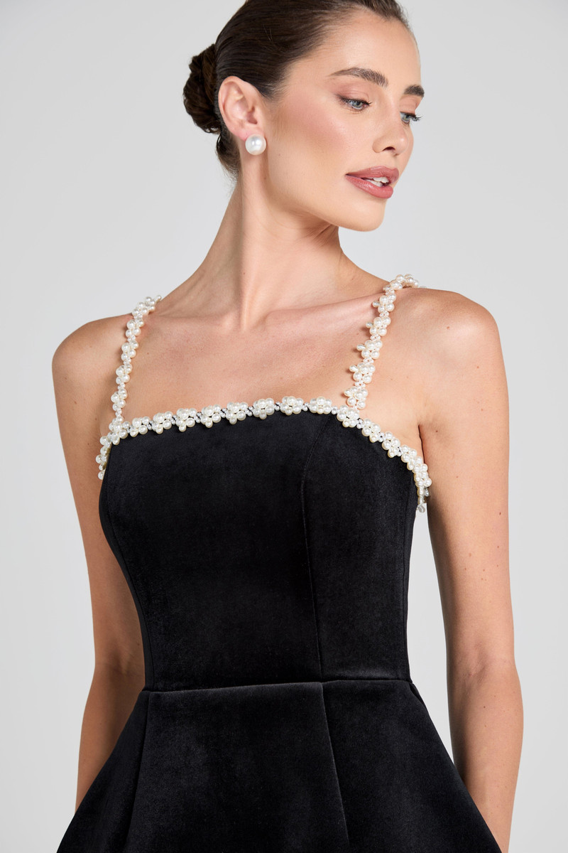 Em Velvet Black Dress 5