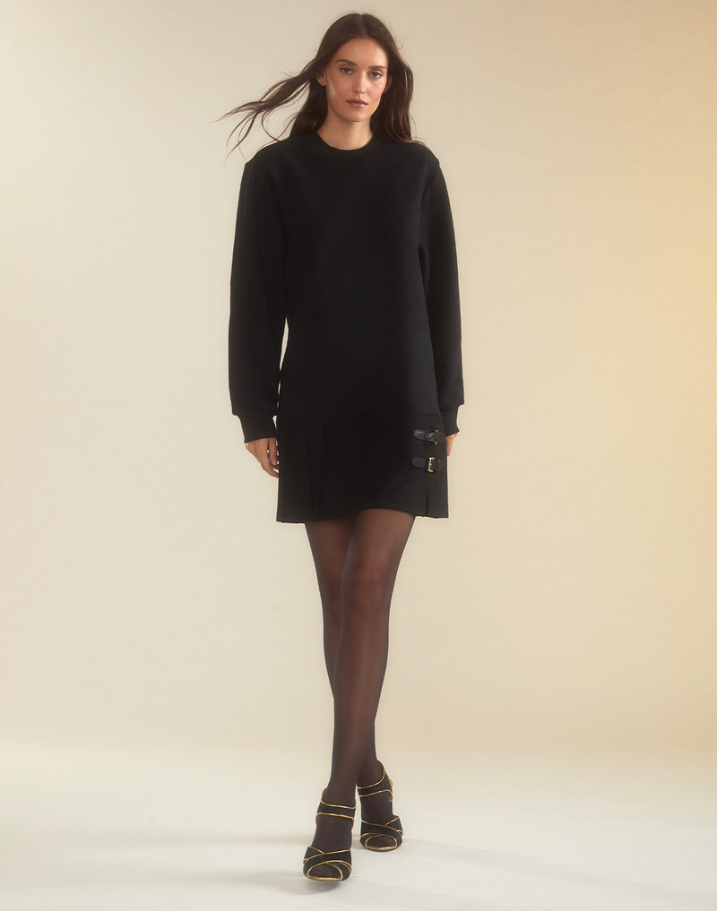 Preston Pleated Sweatshirt Dress 4