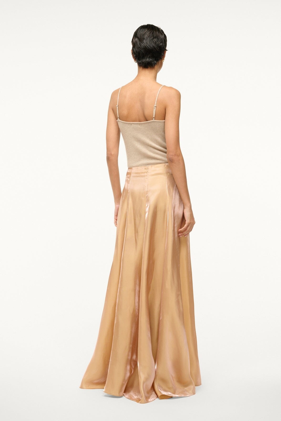 STAUD VINCENZO SKIRT ROSE GOLD - 5