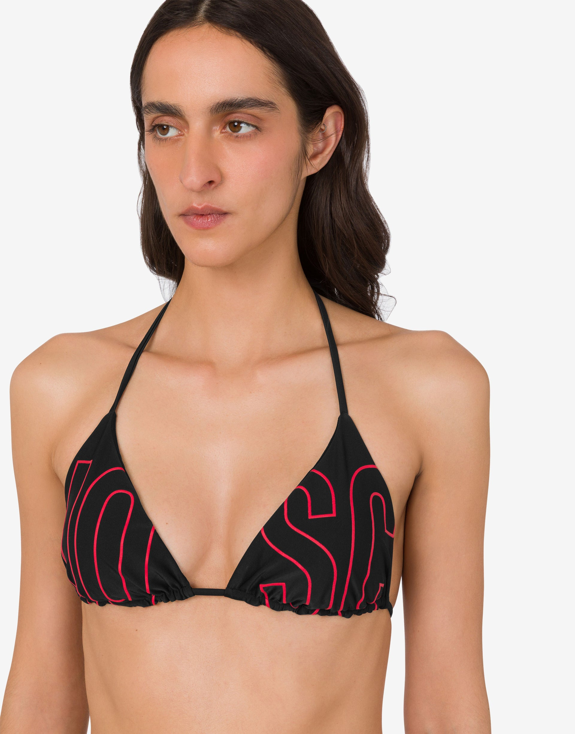 PRINTED LYCRA BIKINI TOP - 3