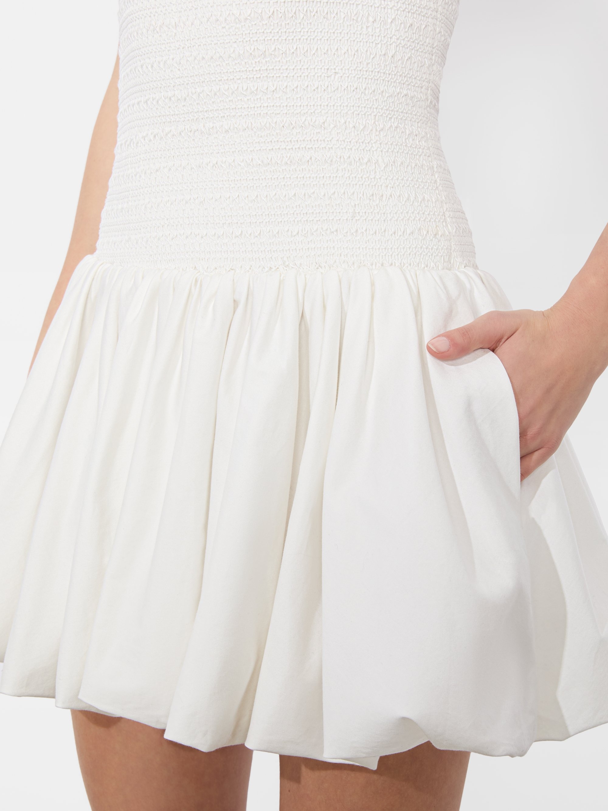 ARDEN DROP WAIST MINI DRESS - 3