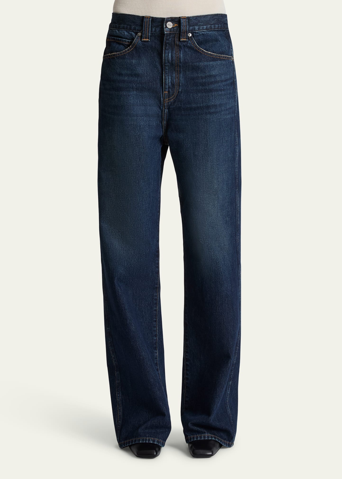 Bonnie Straight-Leg Dark Wash Jeans - 4