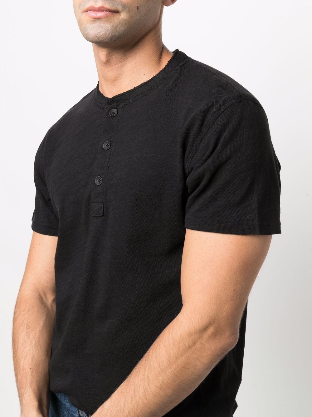short-sleeve henley T-shirt - 5