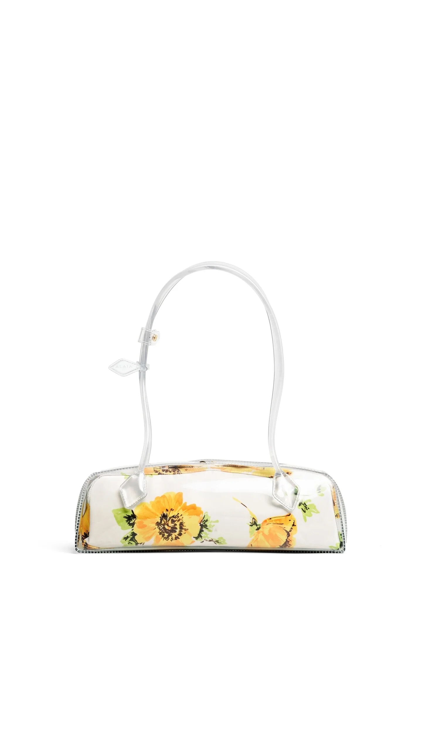 LE TECKEL MEDIUM BAG IN POLYURETHANE AND FLOWER PRINT - 1