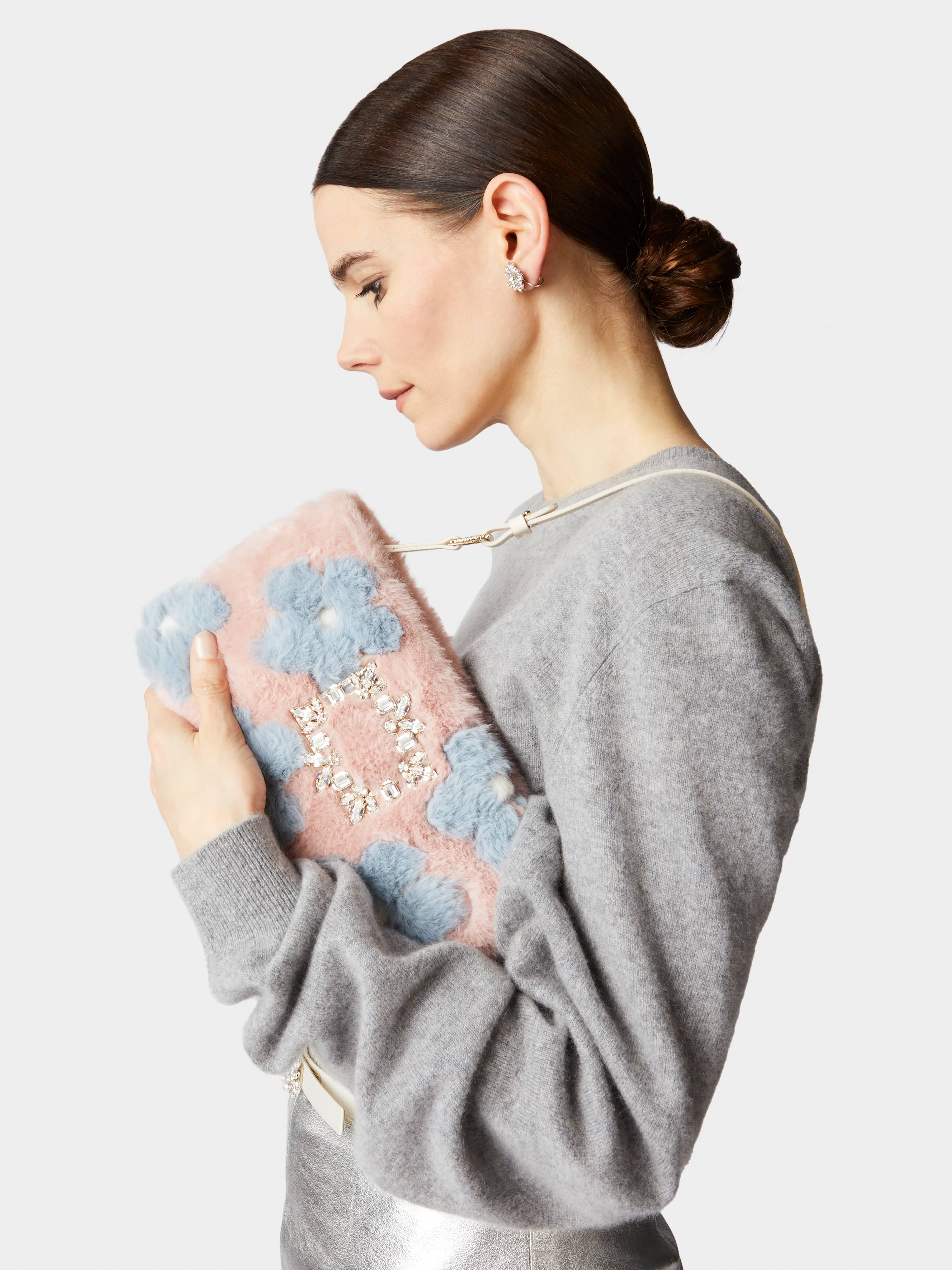 RV Nightlily Winter Blossom Mini Bag in Faux Fur - 2