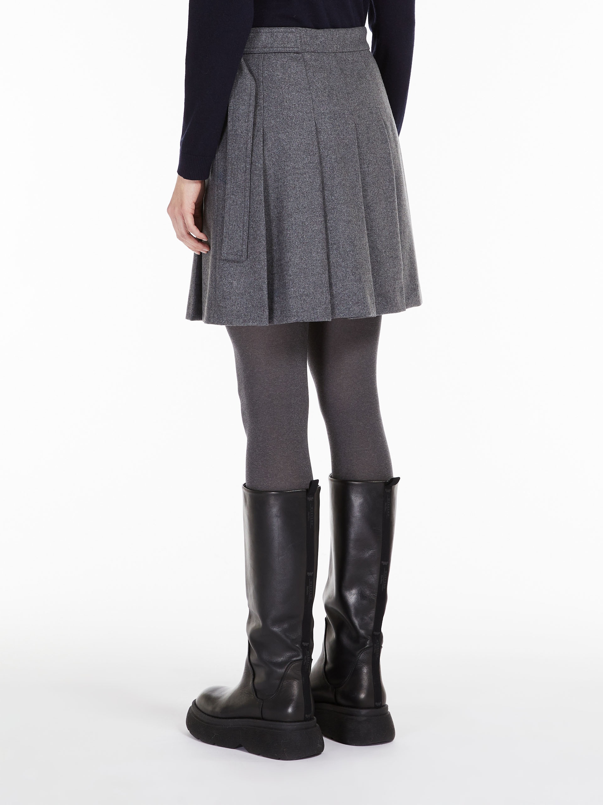 VITTOR Wool flannel skirt - 4