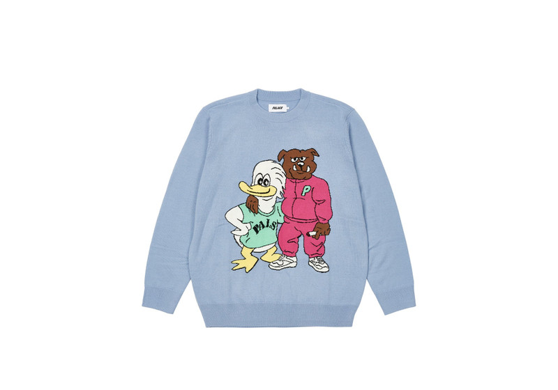DOG AND DUCK KNIT BLUE - 1