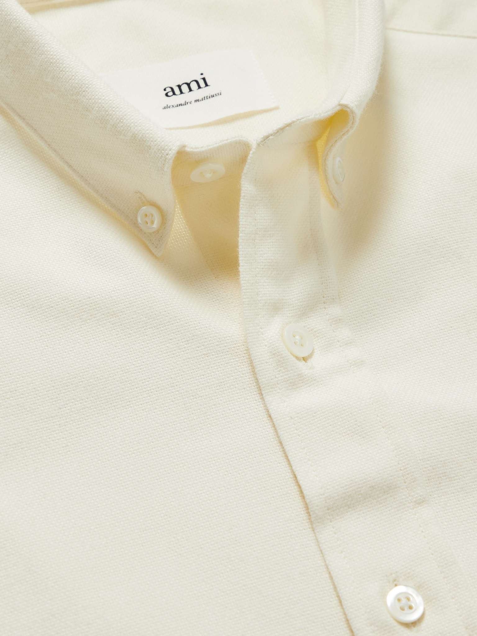 Button-Down Collar Logo-Embroidered Cotton Oxford Shirt - 5